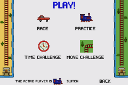 The play menu after unlocking both challenge modes.